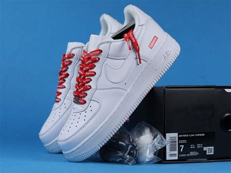 supreme air force 1 white box